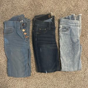 Justice girls slim 12 skinny jeans- bundle